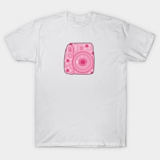 Cherry Blossom Polaroid Camera T-Shirt